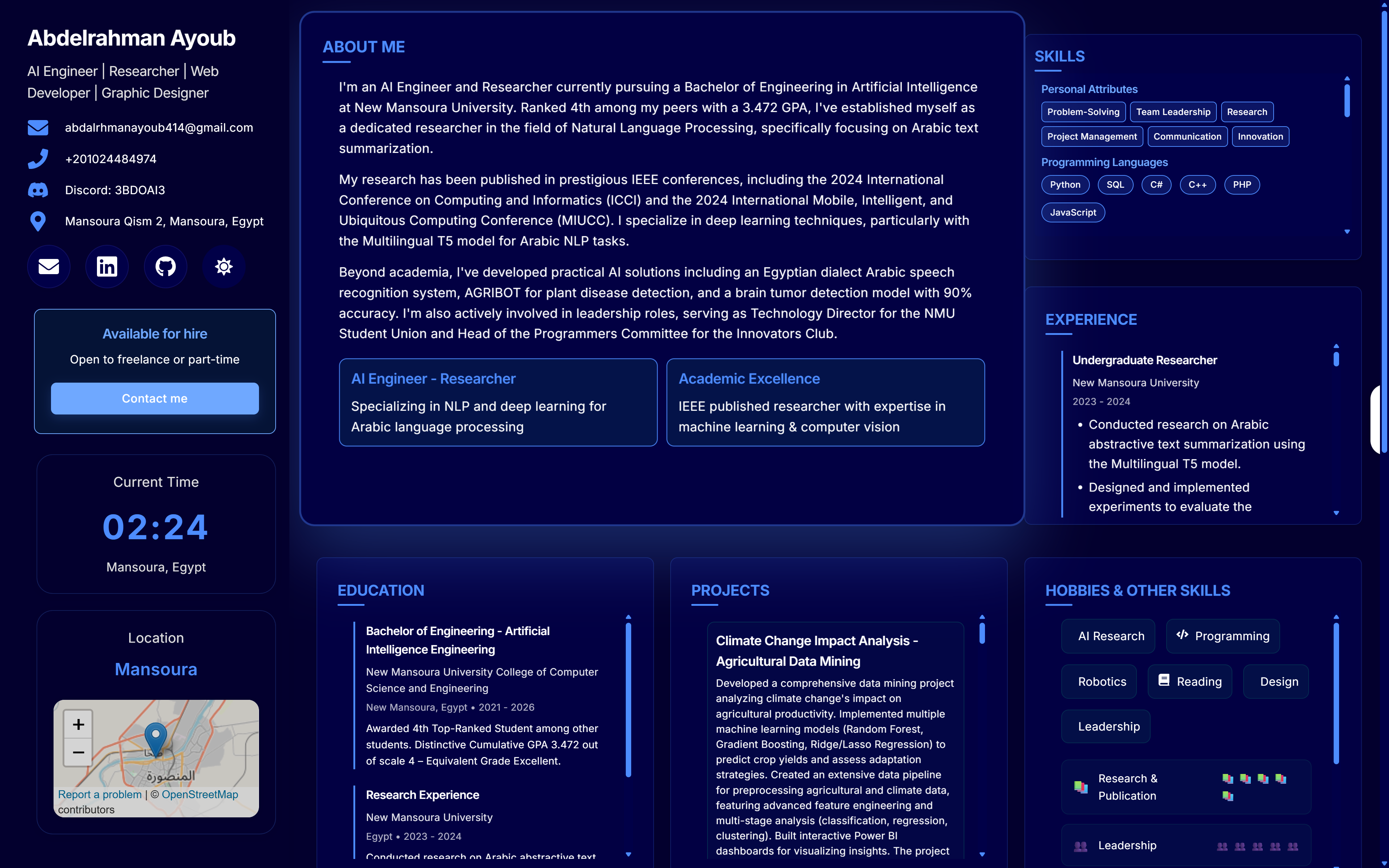 Professional Responsive Portfolio